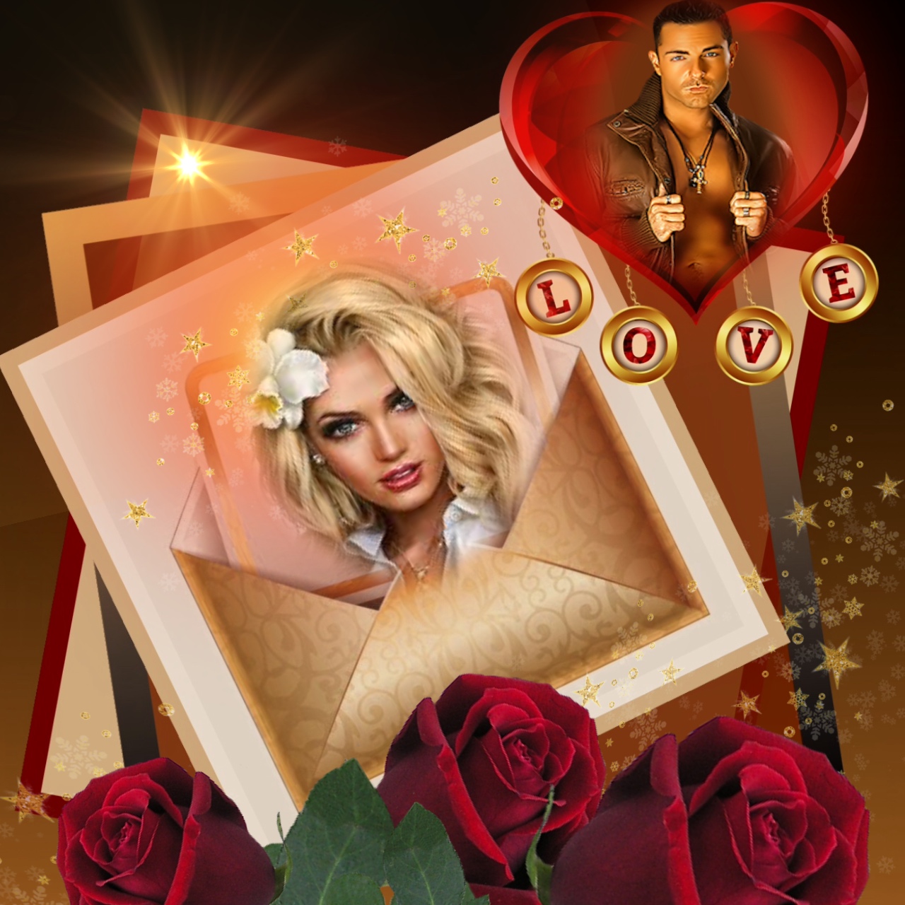 Wienie Coppen's Love romance couple frame love couple frame love