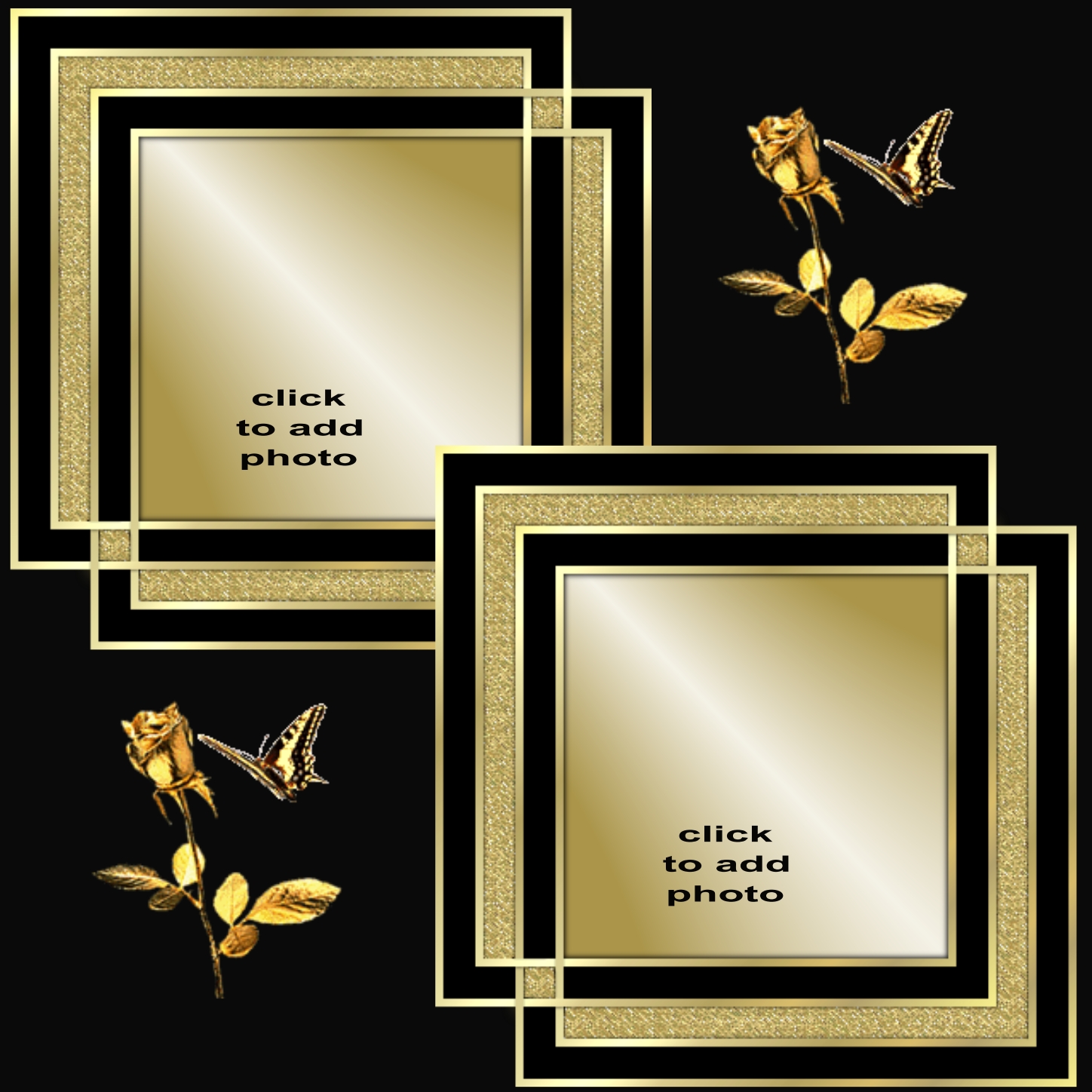 heniapak's My Family Frames 2009 October Hp Gold & black family frame Heniapak my Family