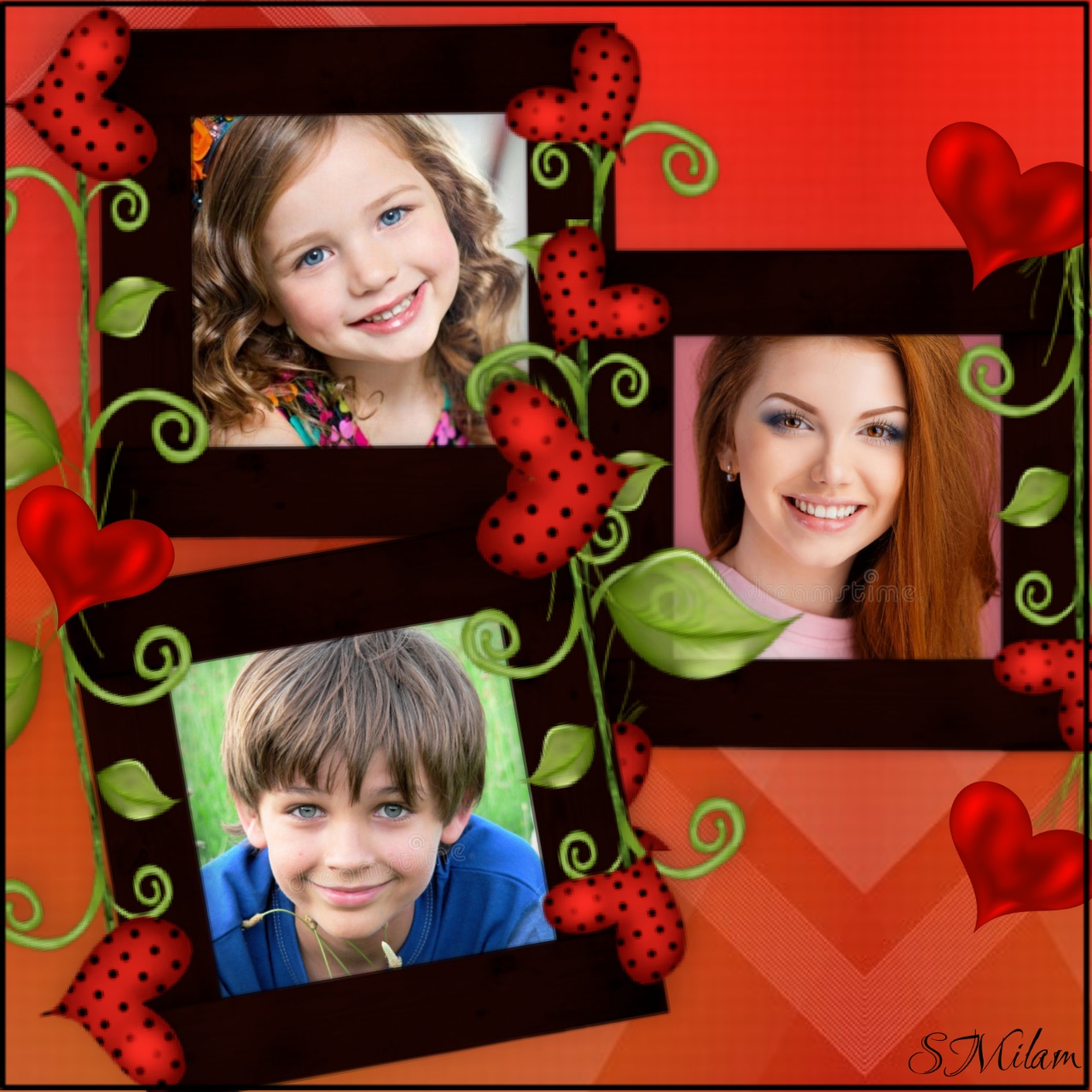 smilam's I Love You Frames Love Frames 2021 Triple Love Frame Love