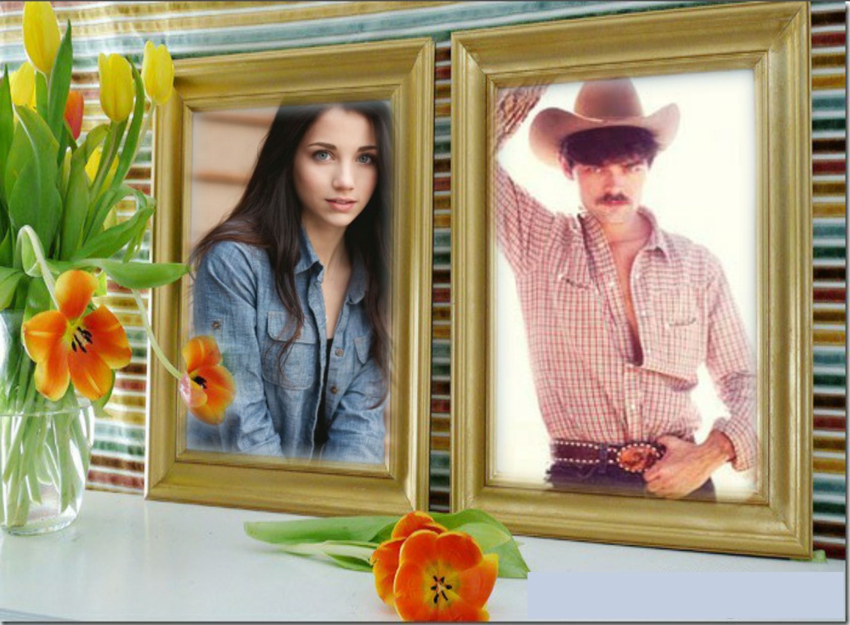 marialedesma1958's Picture Frames 2013 August double gold frames