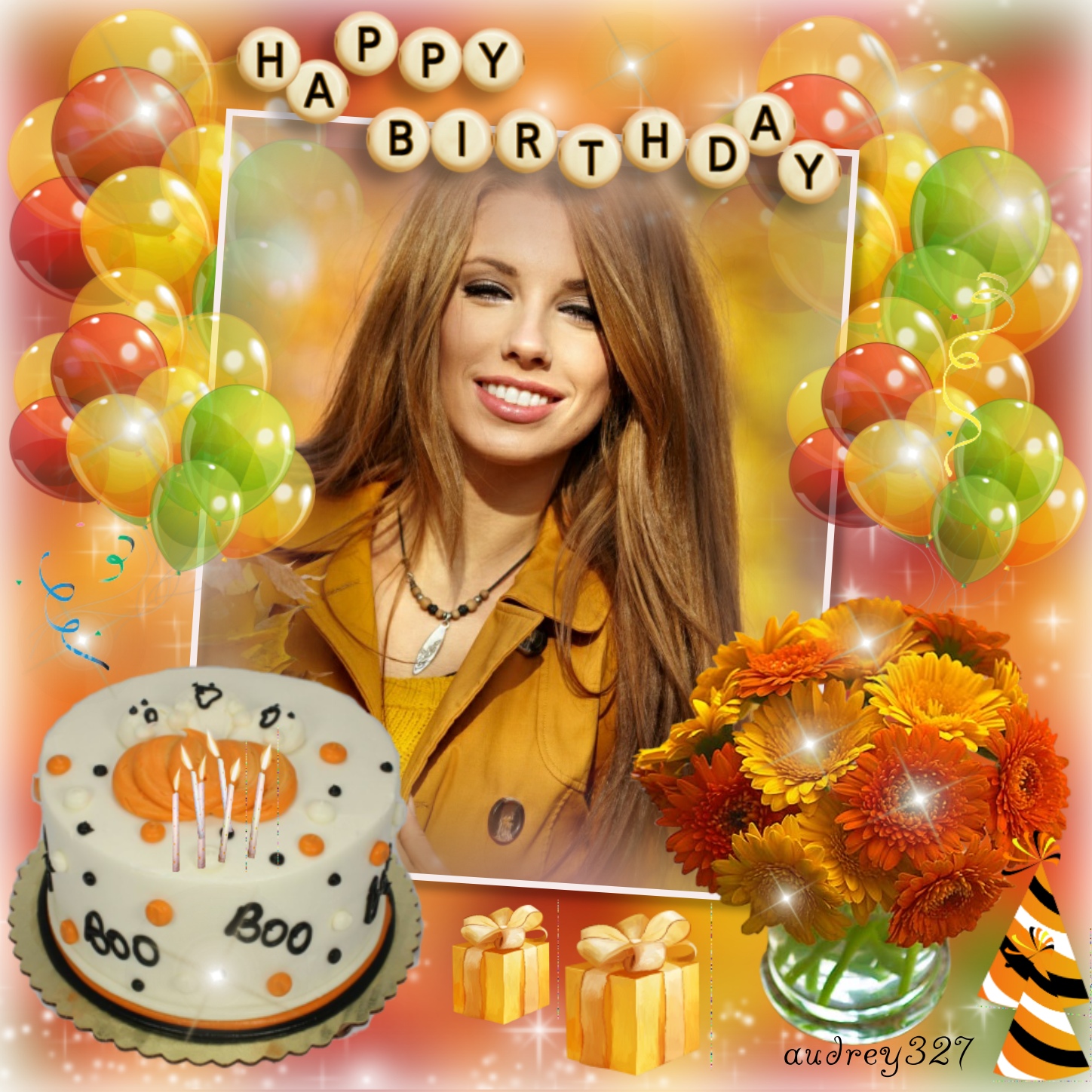 audrey327’s Birthday Frames - 2015 - Happy Birthday Audrey327 birthdays