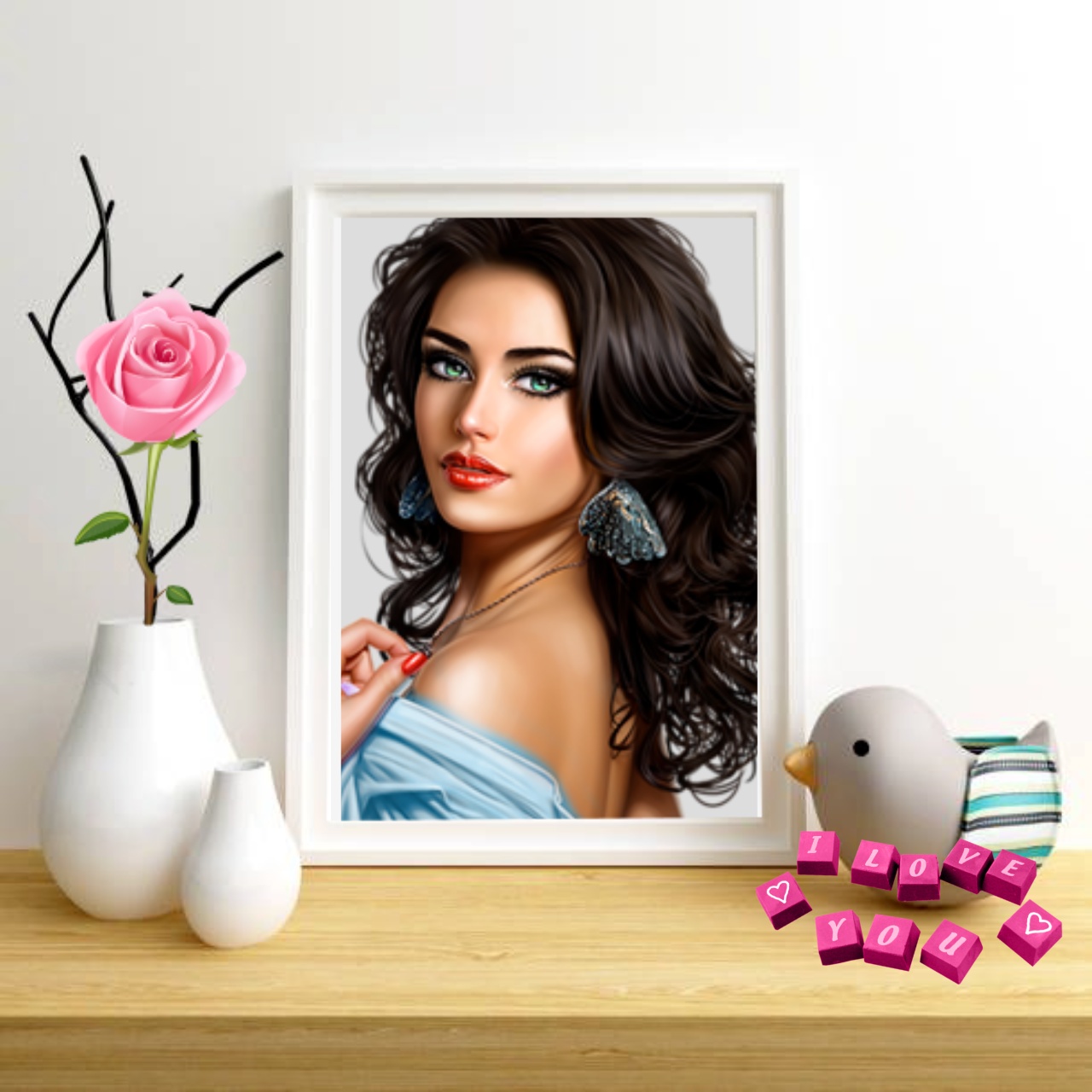 Nette's Girly Girl Frames👩‍🦳 Picture Frame Girlie Girl Frame Picture