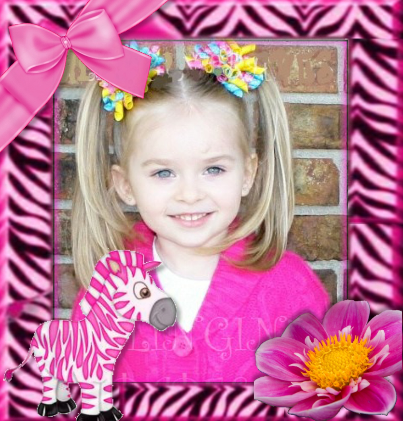 marialedesma1958's Picture Frames 2011 August Pink Zebra Frame Move