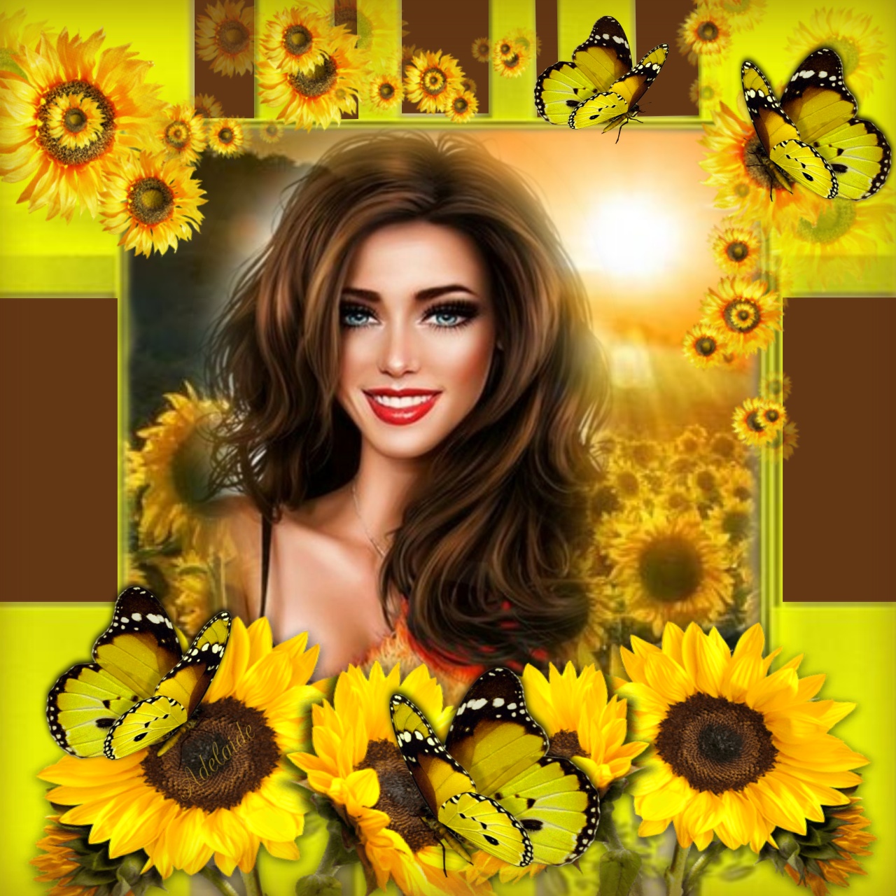 Adelaide's SUNFLOWERS GIRASSOIS GIRASOLES Adelaide Adelaide