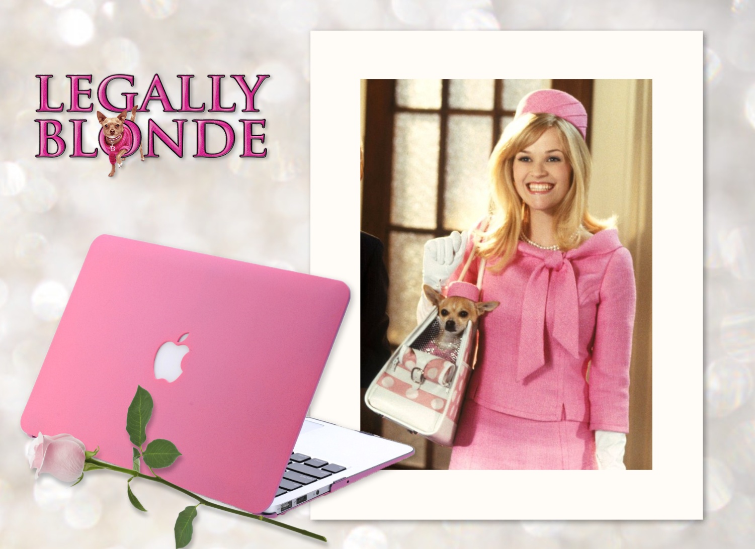 Jezebel64's Fun Frames Fun Frame Jezebel64 Lap Top Pink Rose Fun