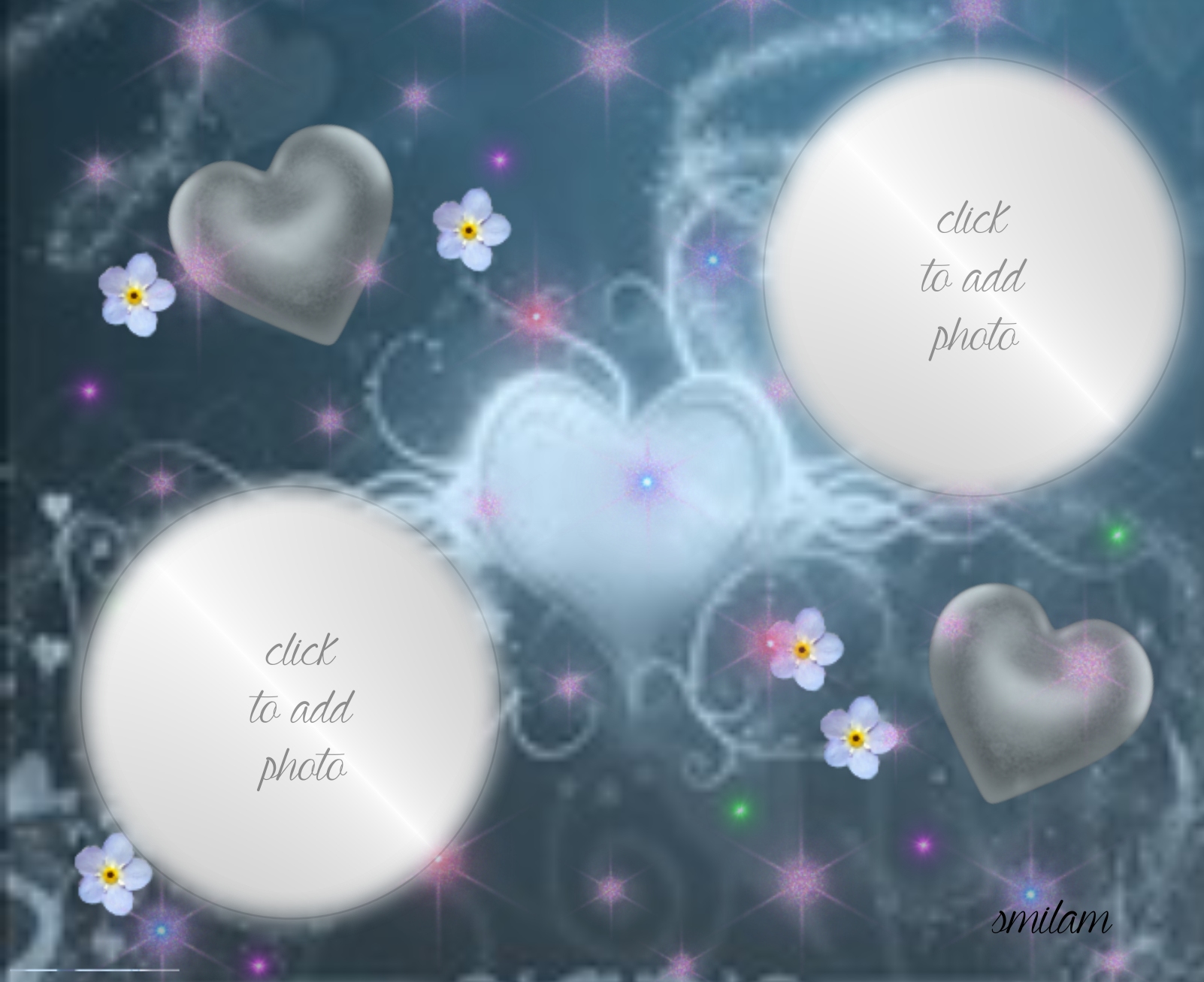 smilam's I Love You Frames Hearts, Love, Double Frame Love Double