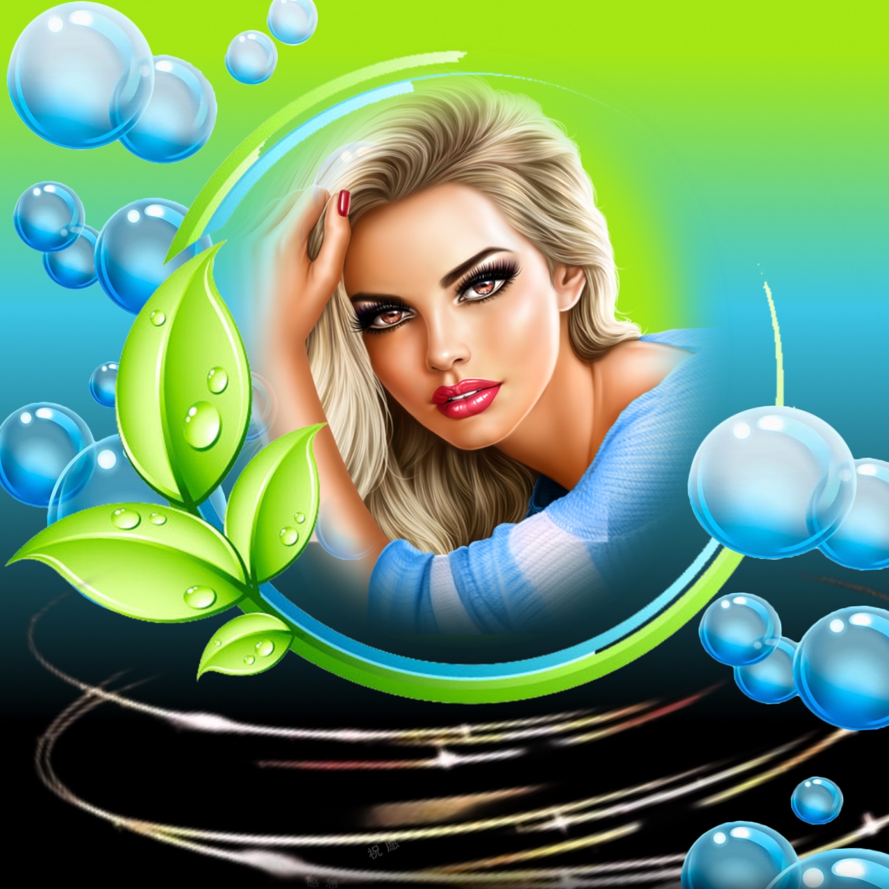 Wienie Coppen's Abstract,Art,Fantasy abstract art bubbles abstract