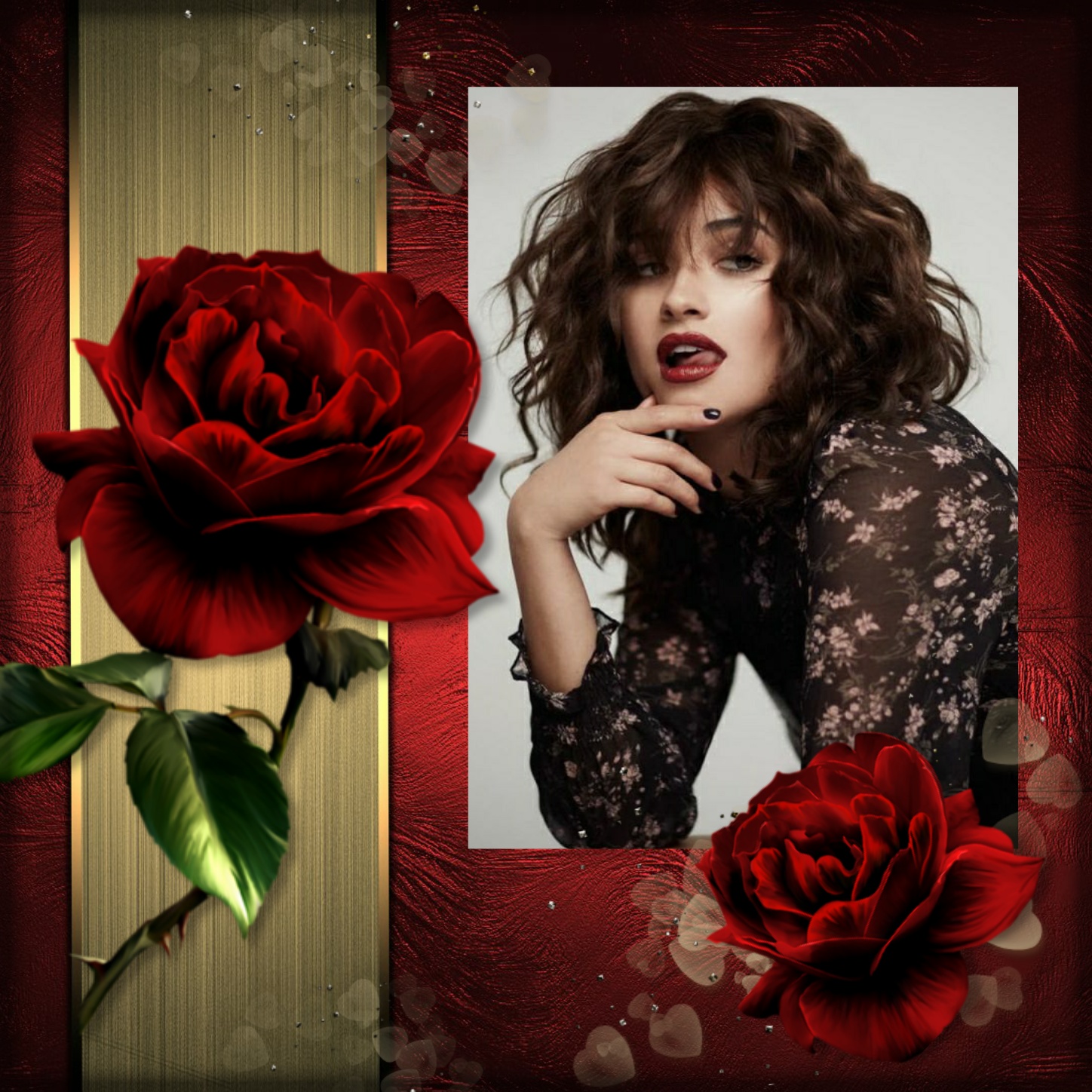 Elizabeth's VINTAGE/ANTIQUE 🌾 Vintage Red Rose Elizabeth Vintage