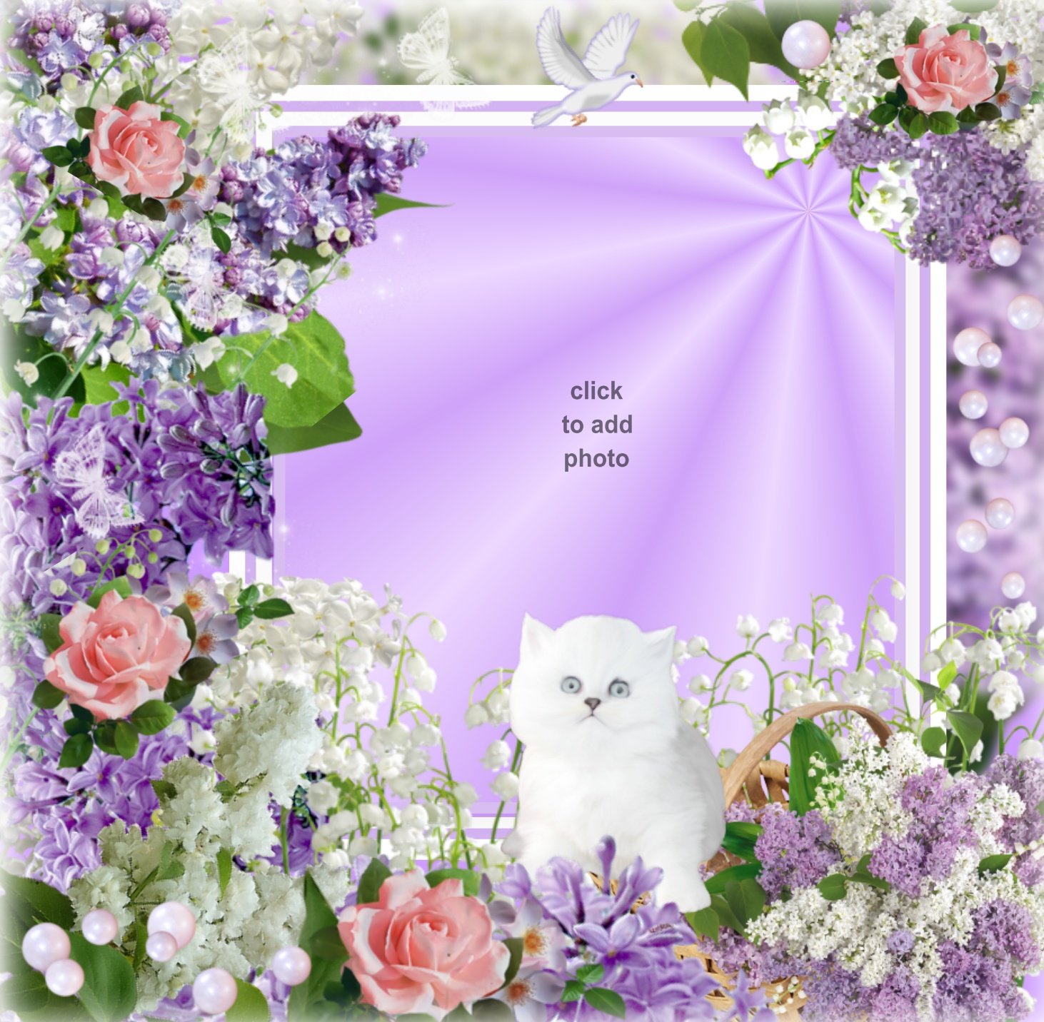 Sinnlich's Spring Frames - 2012 - Lilac Roses Sinnlich spring Flowers ...