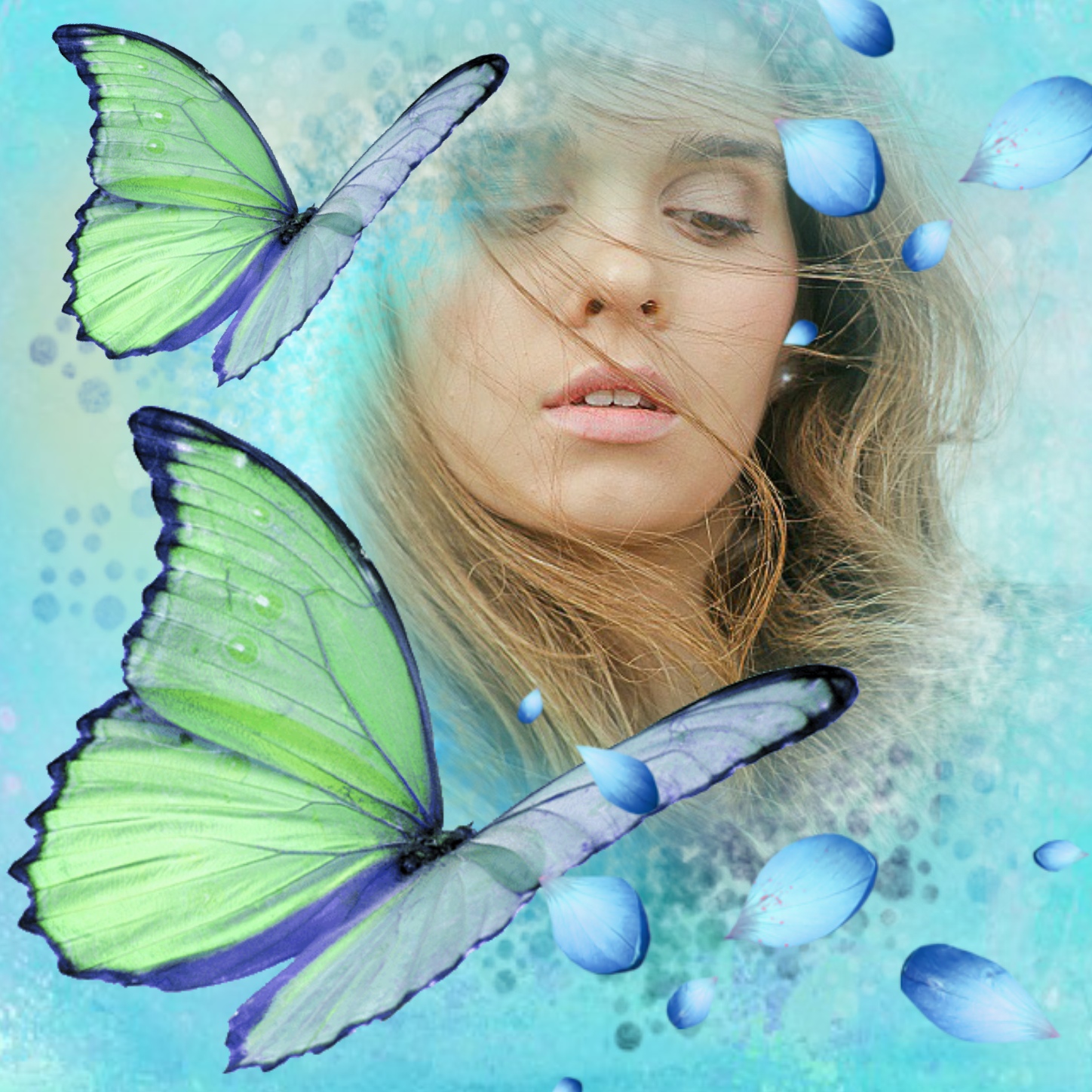 claudine1543's ME! Frames 2012 April Blue Butterfly love butterfly