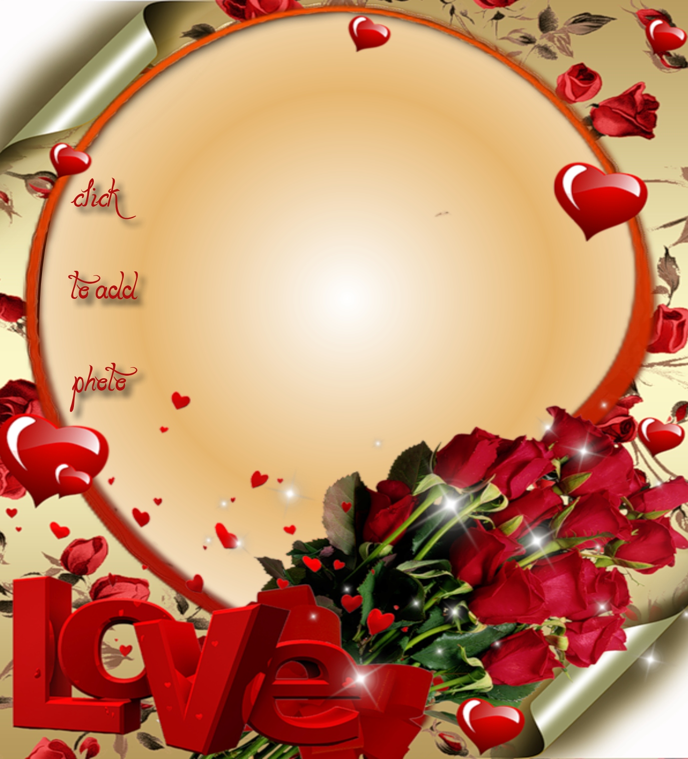 marialedesma1958's Picture Frames - 2014 July - Red And Baige Roses ...