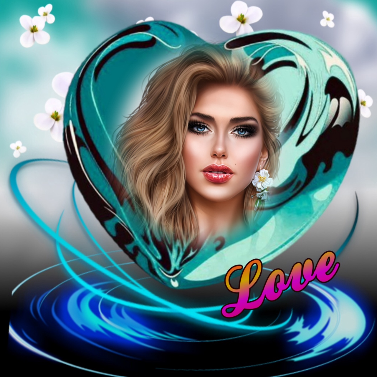 Wienie Coppen's Couple,Lovehearts,Romance flowers loveheart love