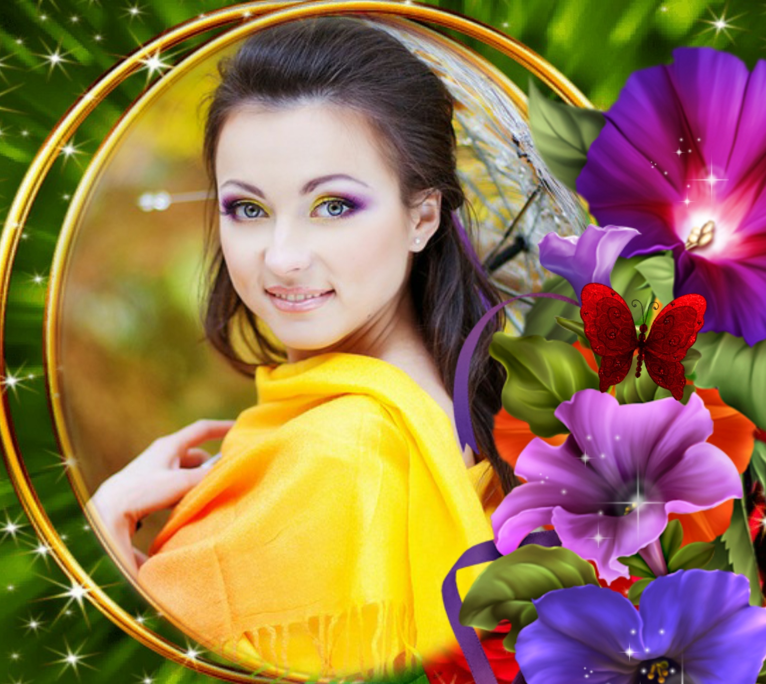 Emily50's Greeting Frames Flower frame Ghy01 greetings Flower frame Ghy01 greetings