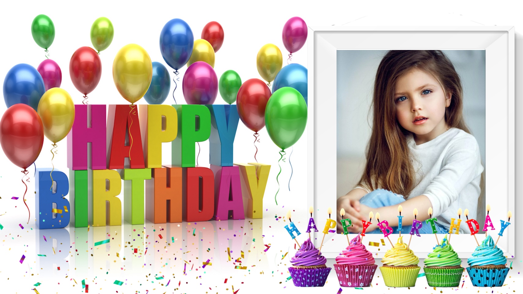 Nette's Birthday / congratulations Frame 🎉🎁 Happy birthday 2021