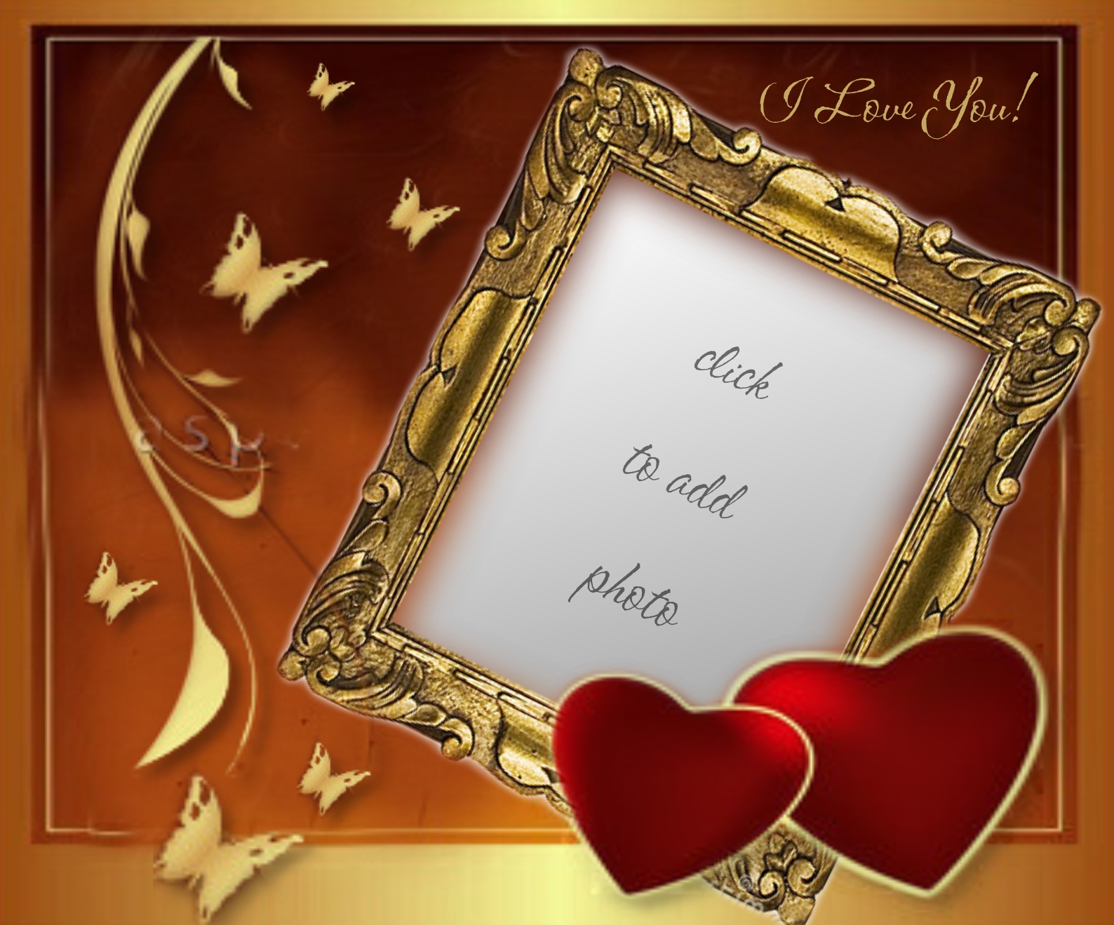 ZoStream - I Love You Frames - Butterfly Love Frame Angie8773 i