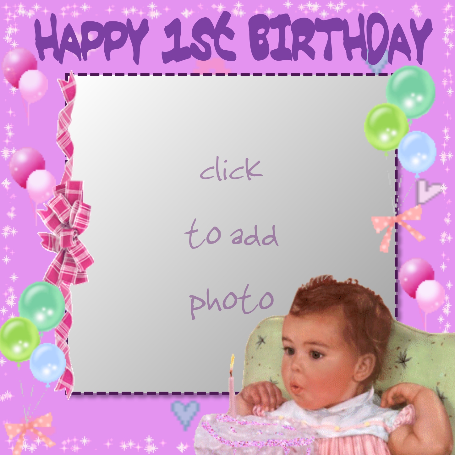 BABYK69's Birthday Frames 2009 2009 Babys 1ST Birthday One,Baby