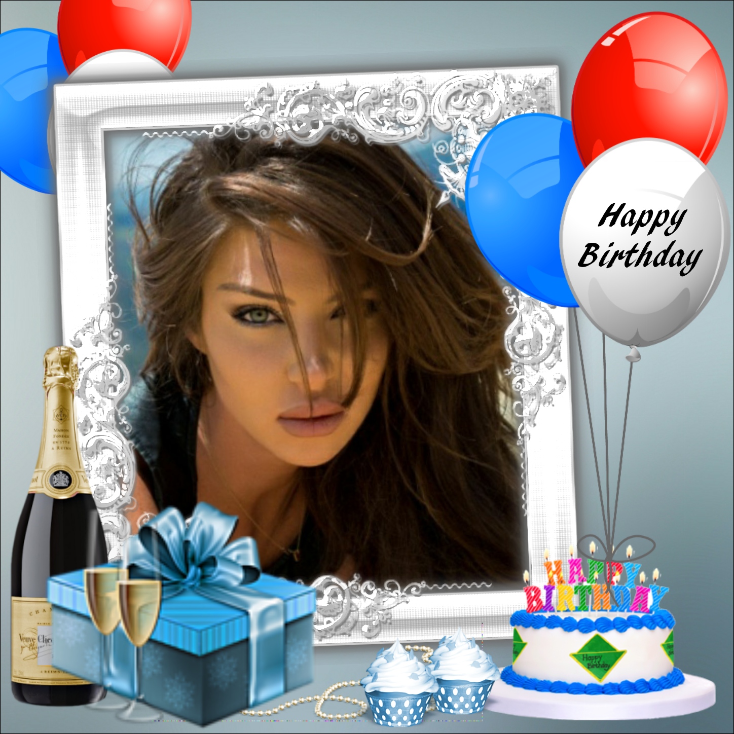 Nette's Birthday / congratulations Frame 🎉🎁 Happy birthday 2017