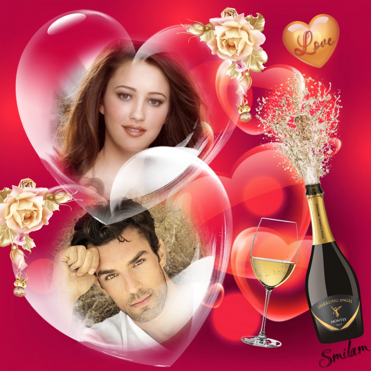 smilam's I Love You Frames I Love Bubbles I Love Bubbles. A couple