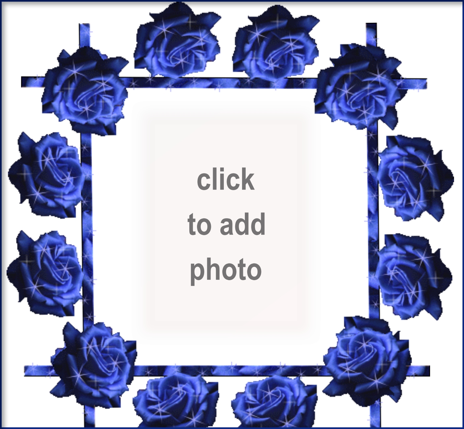 injesusname's Picture Frames - 2009 April - Blue Rose Frame Injesusname ...