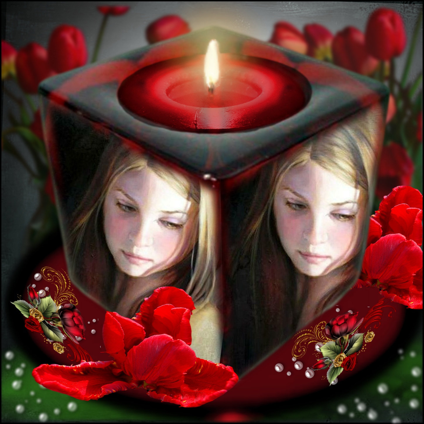 judyssandy54's Picture Frames 2015 August Candle Light Judyssandy54