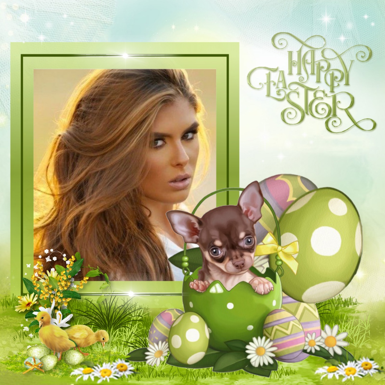 Nette's Spring, Easter Frames🌻🐣 Easter 2021 Happy Easter Easter Sunday Frame Spring Frame