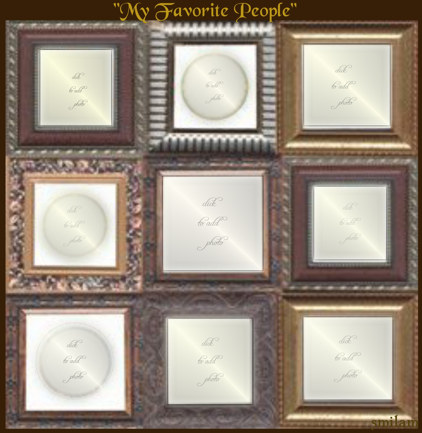 smilam's Photo Album Frames My Favorite People My Favorite People