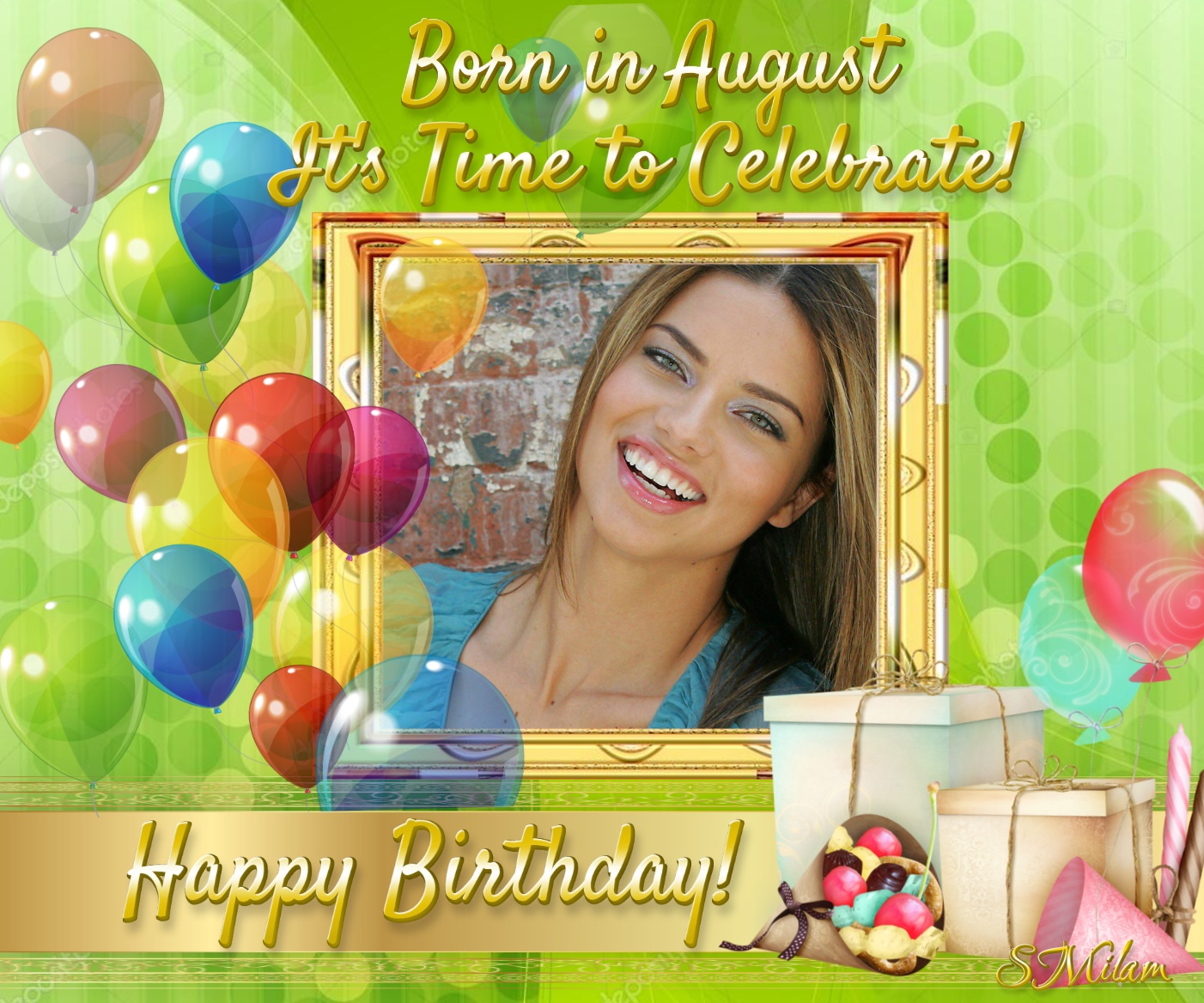 smilam&rsquo;s Birthday Frames - HAPPY BIRTHDAY! - AUGUST BIRTHDAY! - AUGUST