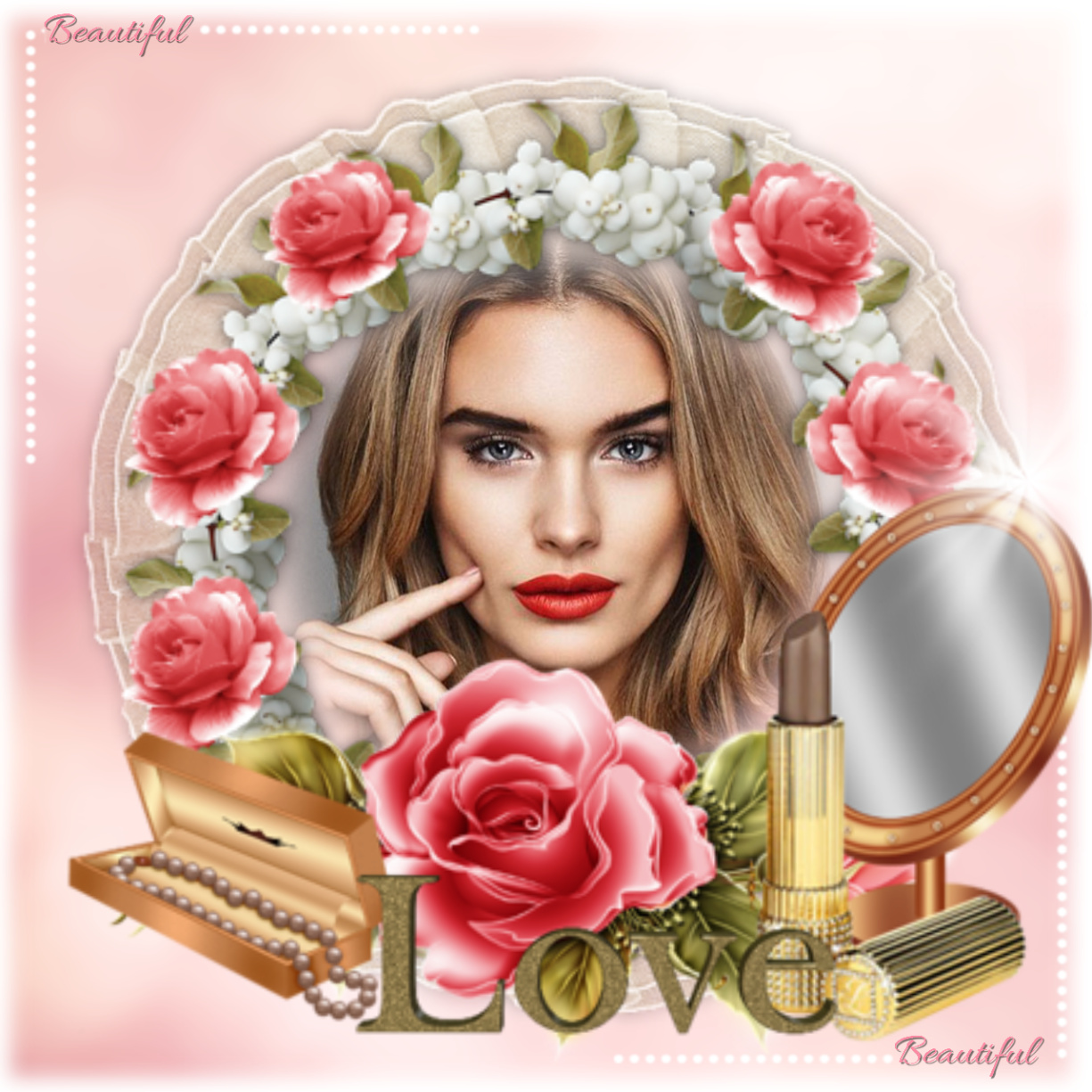 Nette's Girly Girl Frames👩‍🦳 Beautiful Photoframe Style Nette