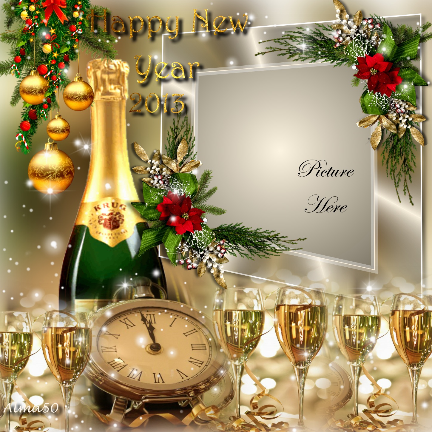 alma50's New Year's Eve Frames 2012 December Family New Year Alma50