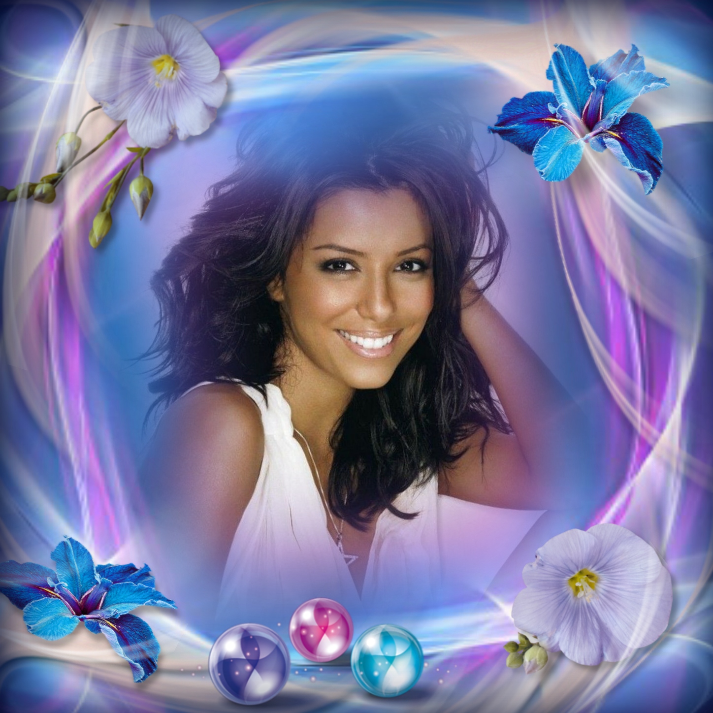 Elizabeth's ABSTRACT 🎆 1/3 Abstract Swirl Fun Frame Elizabeth