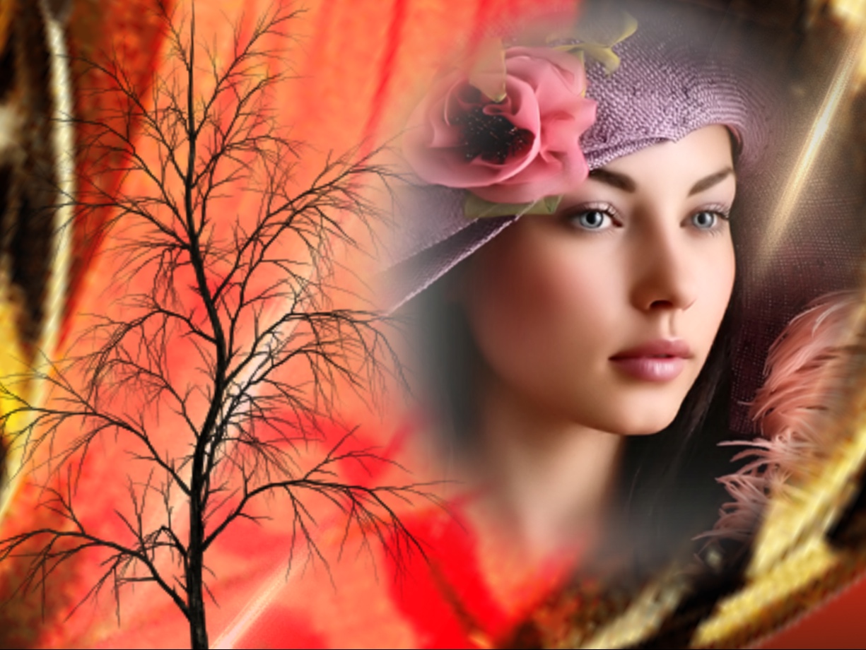 Wienie Coppen's Love romance red art picture frame red art picture