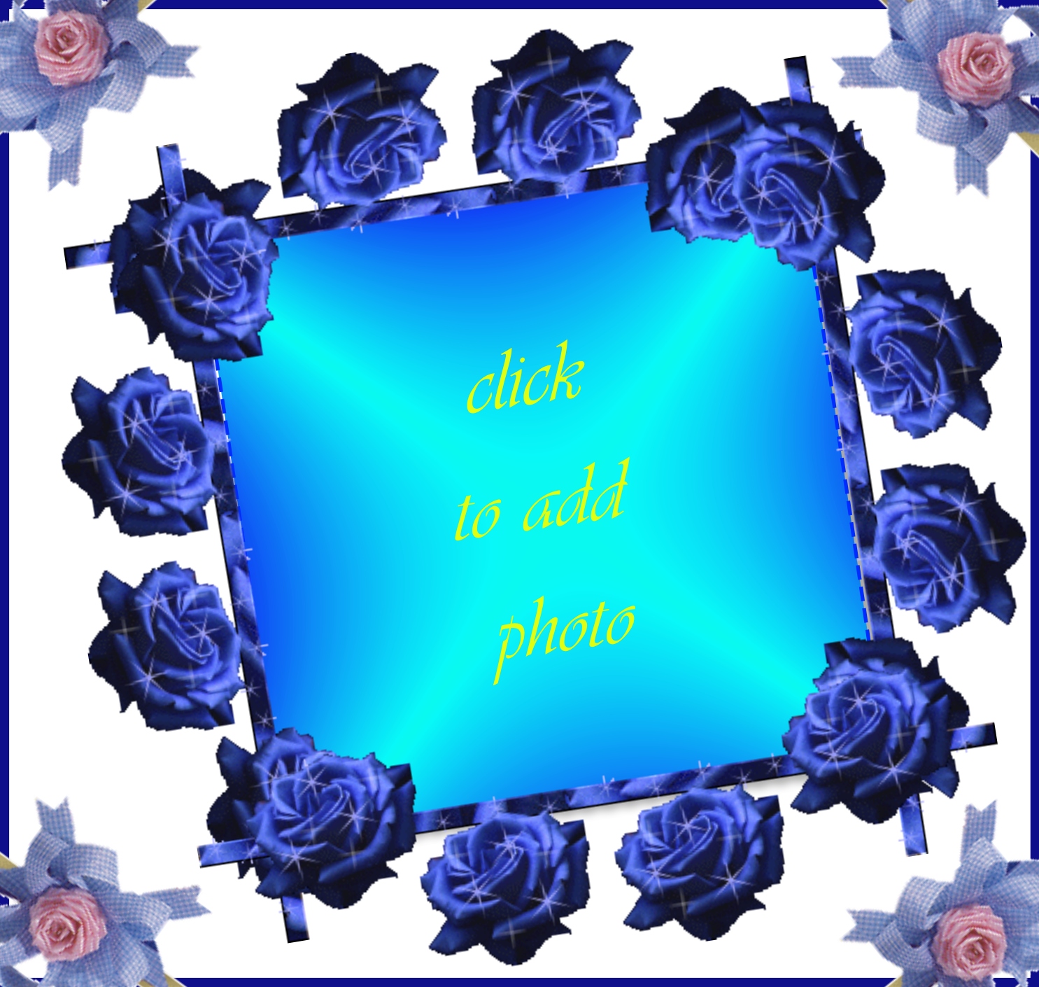 edgrace's Picture Frames - 2009 January - Blue roses frame Edgrace ...