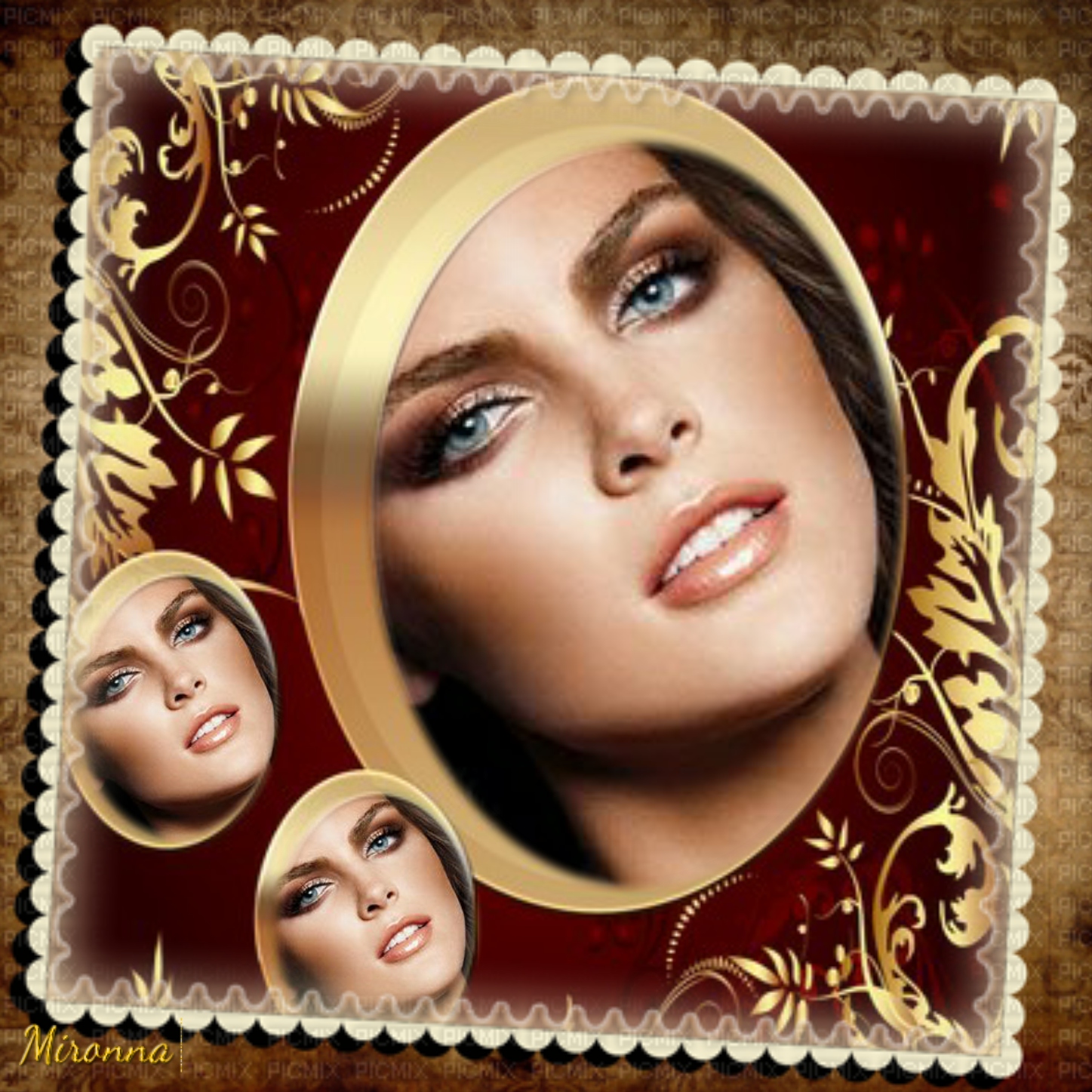 MIRONNA's Picture Frames 2016 August Three frames in one Mironna