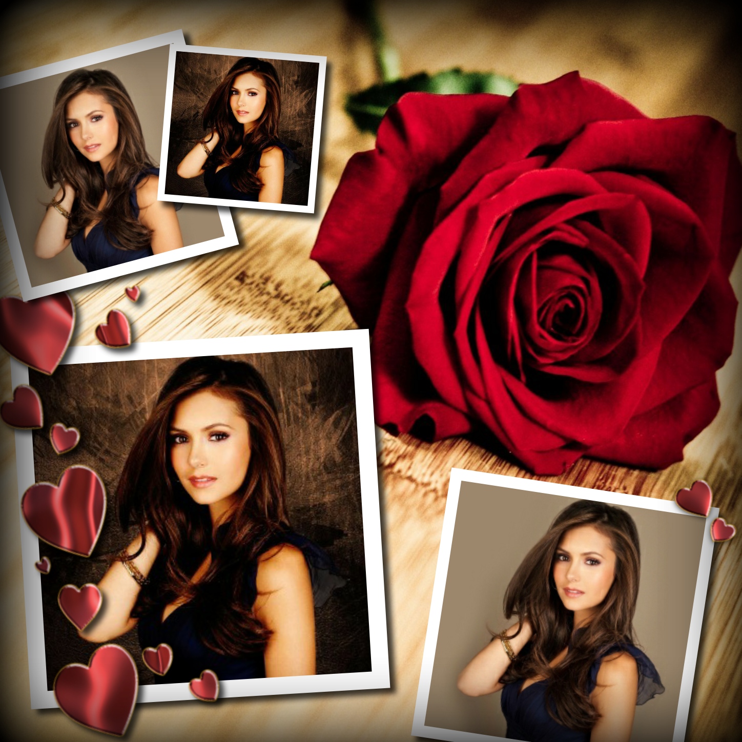 Elizabeth's LOVE/ROMANCE 😍 1/2 Collage Red Rose Elizabeth Collage