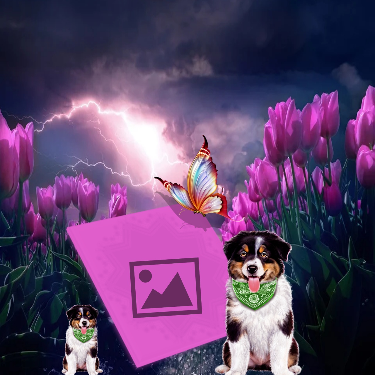 It'sMichelle's Spring! - Tulips Spring Dogs - Tulips Spring Dogs