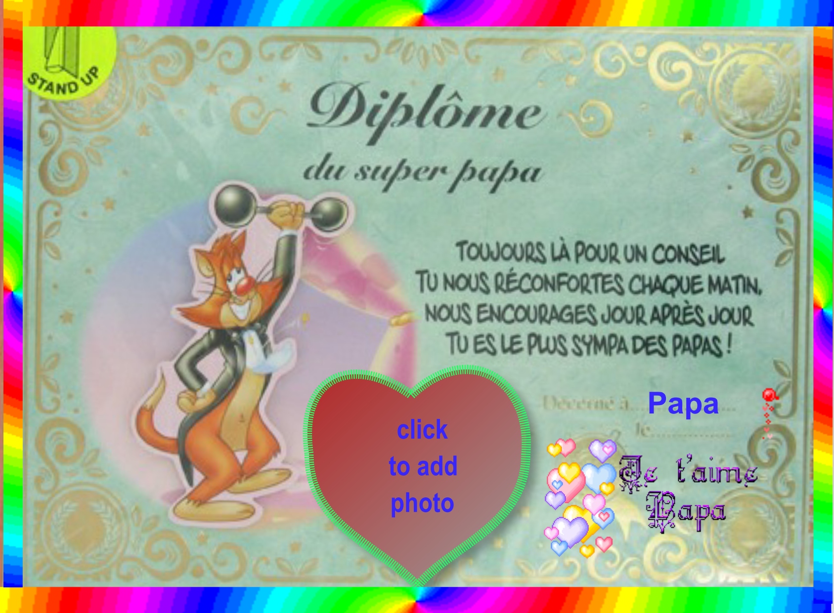 titinette868's Father's Day Frames - 2009 - 2012 - diplome super dad ...