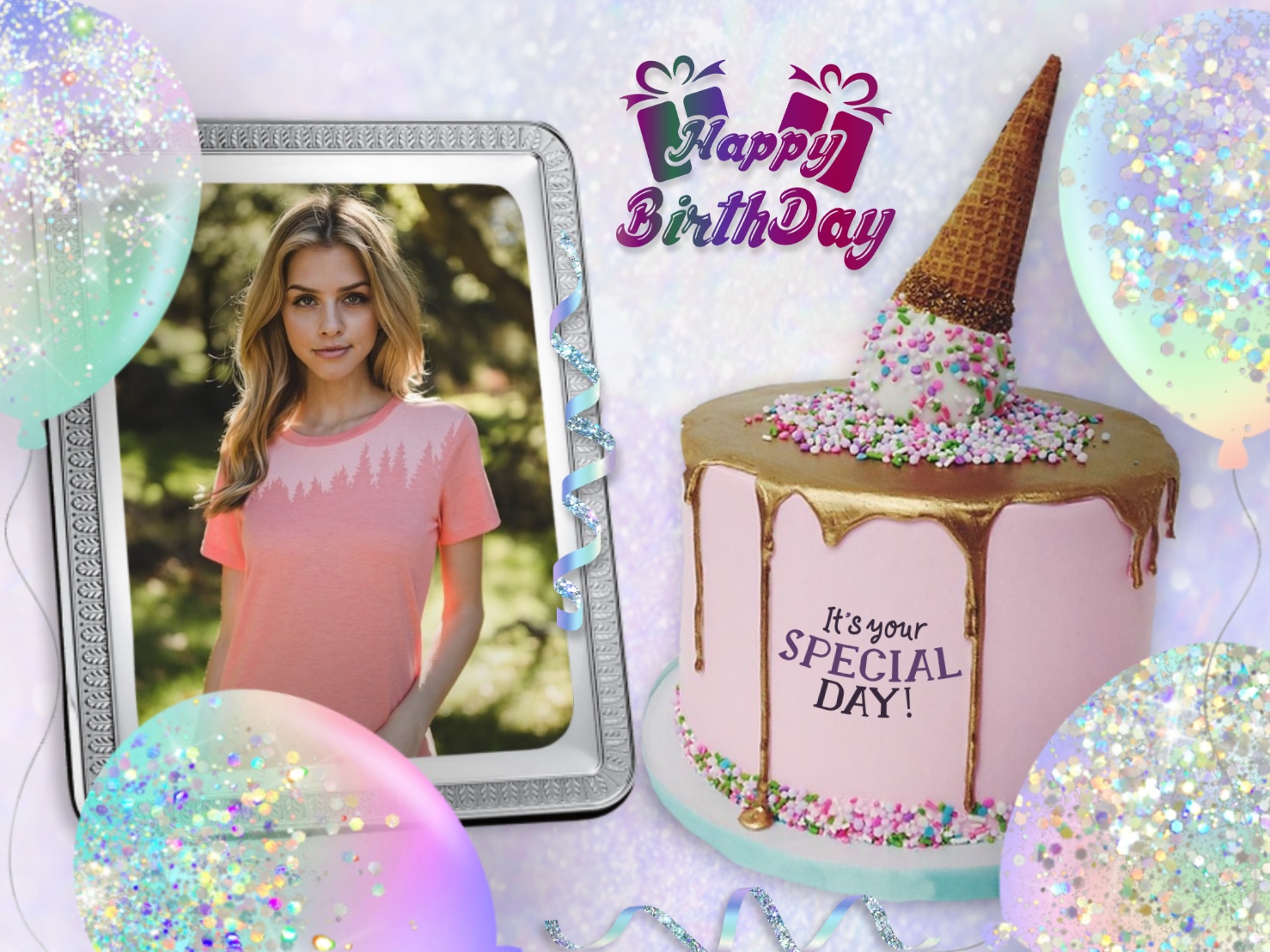 Elizabeth's BIRTHDAYS 🥳 1/2 A Special Date Birthday Cake Novelty Cake