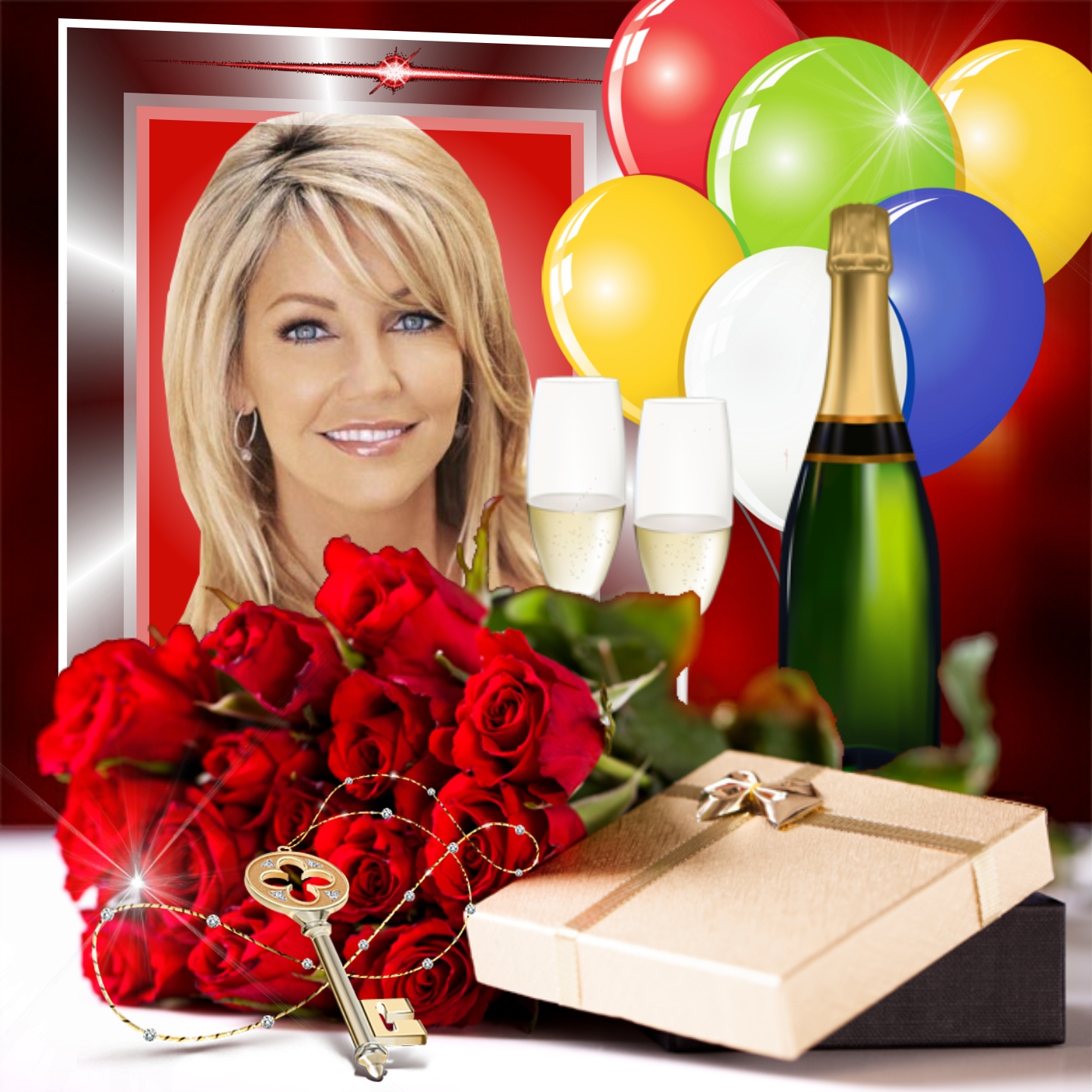 Nette's Birthday / congratulations Frame 🎉🎁 Happy Birthday Happy