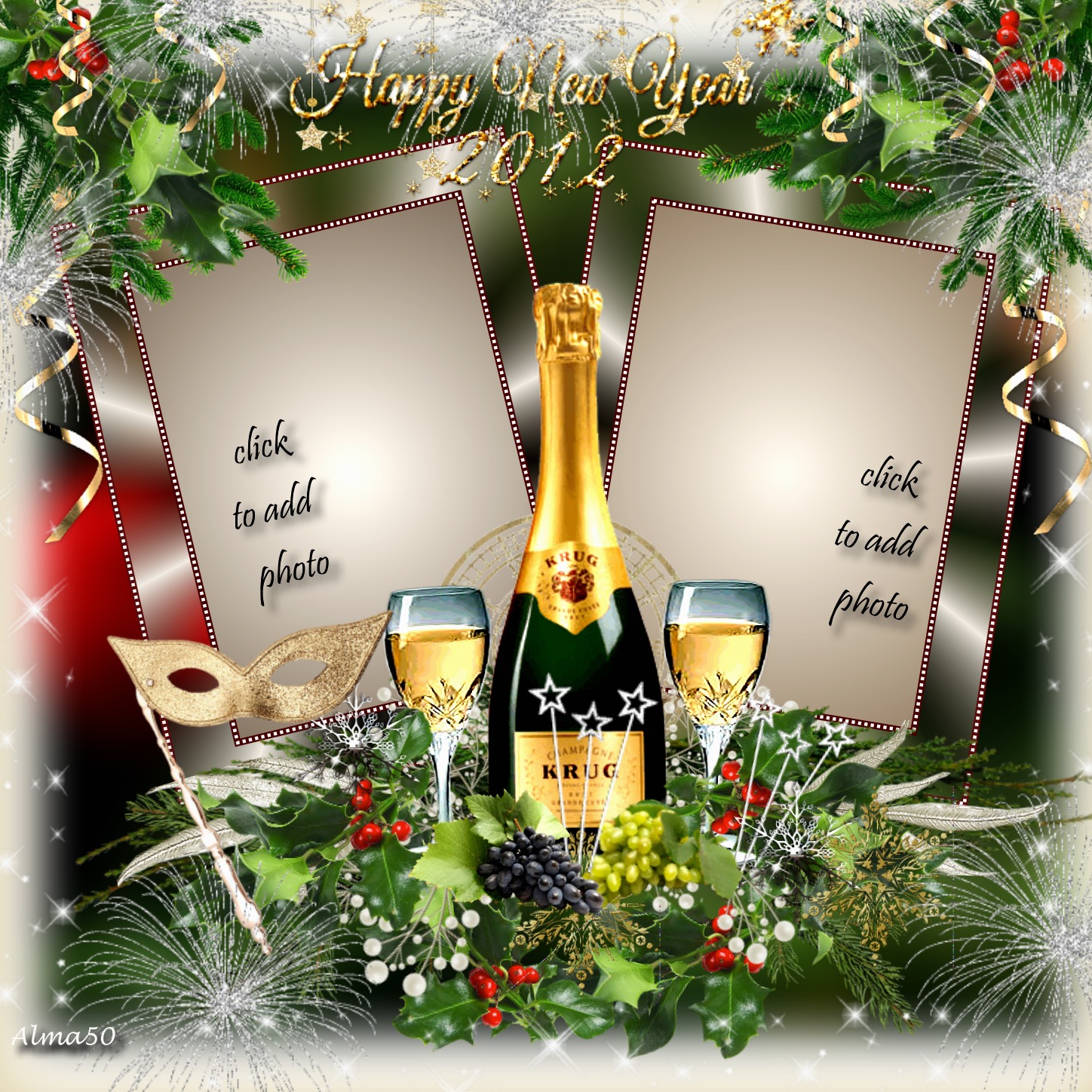 alma50's New Year's Eve Frames 2011 December You and Me 2012