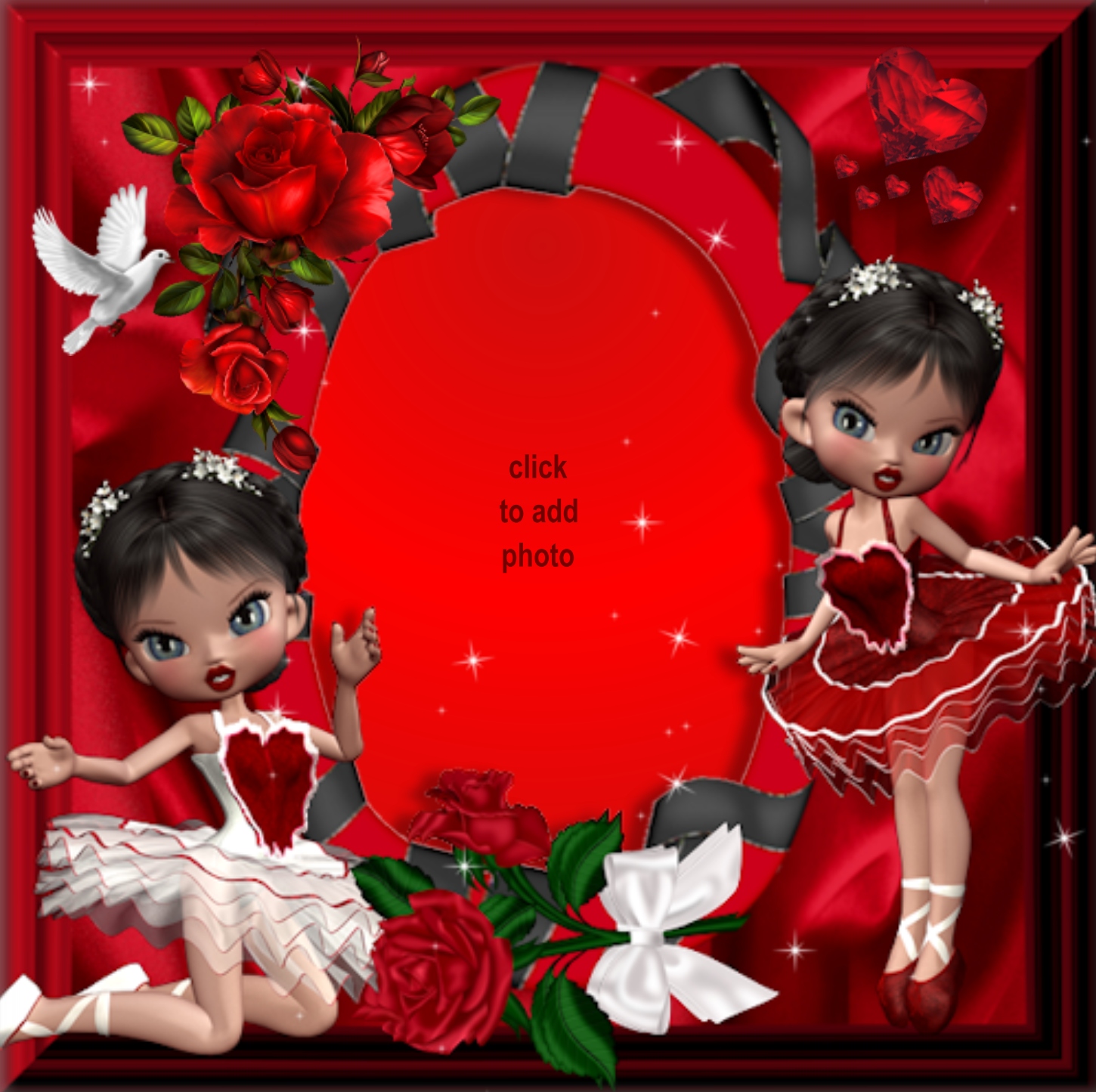 Sinnlich's Girly Girl Frames Puppet Love Puppet Sinnlich girly Girls Love Roses Red Roses