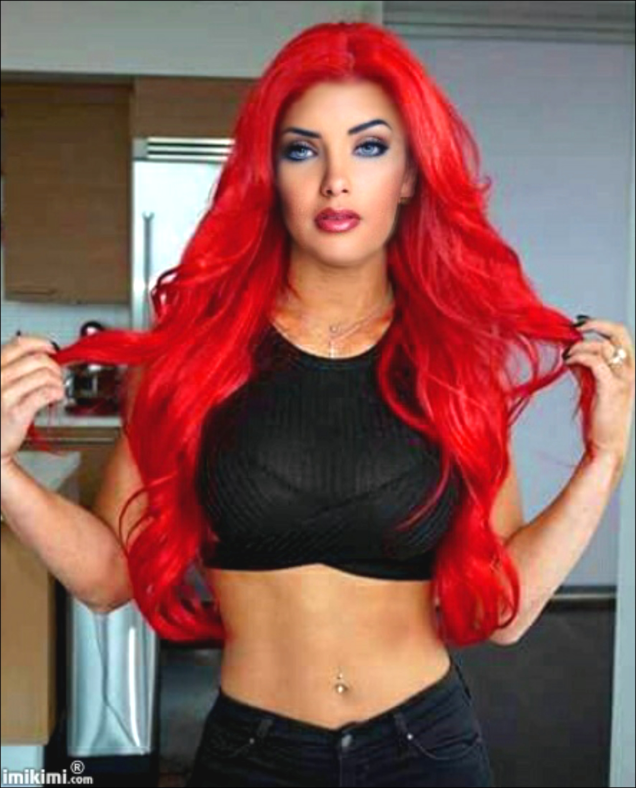 MIRONNA's Face CutOut Frames Red hair Mironna face Cut Outs Red