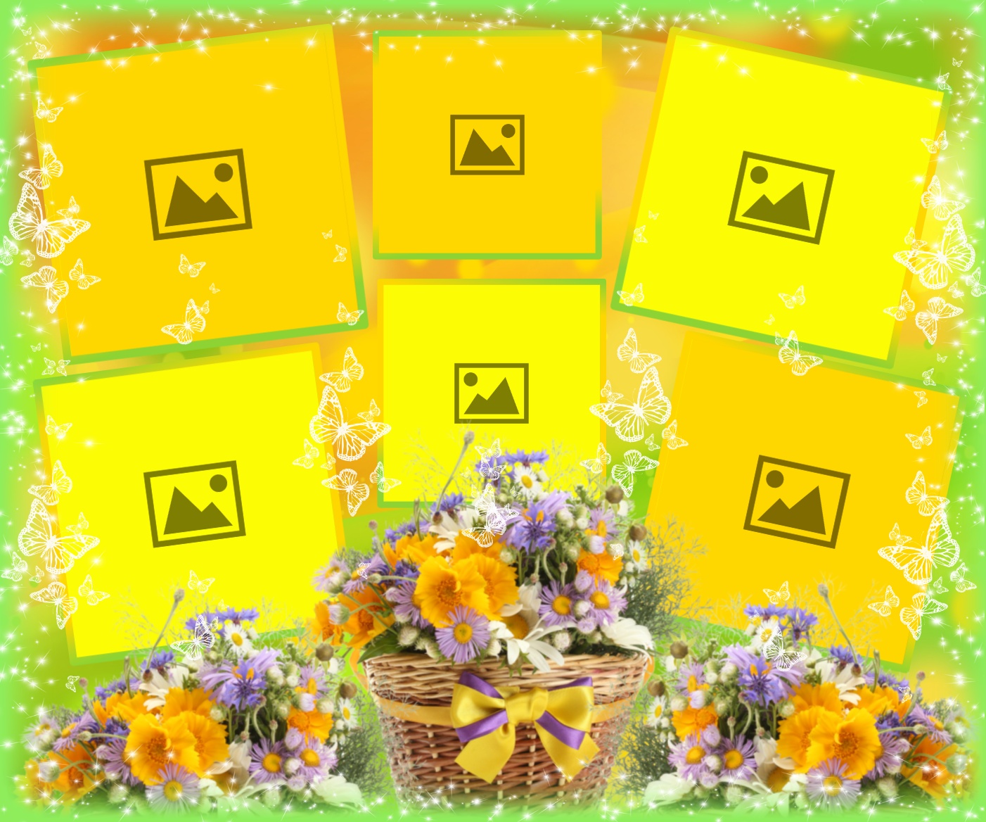 Sinnlich's Spring Frames - Spring Flowers - Flower Sinnlich Collage ...