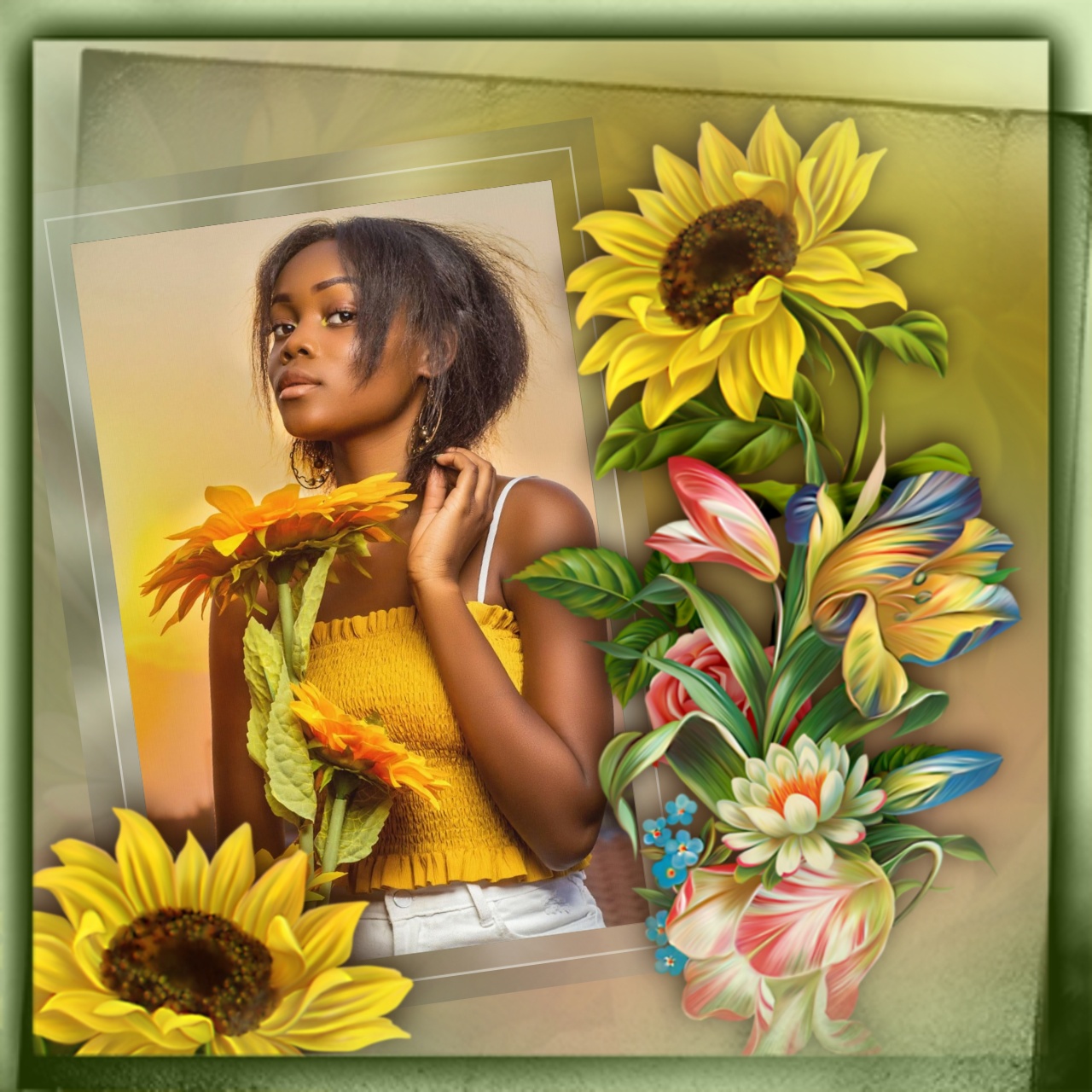 Adelaide's SUNFLOWERS GIRASSOIS GIRASOLES Adelaide Adelaide