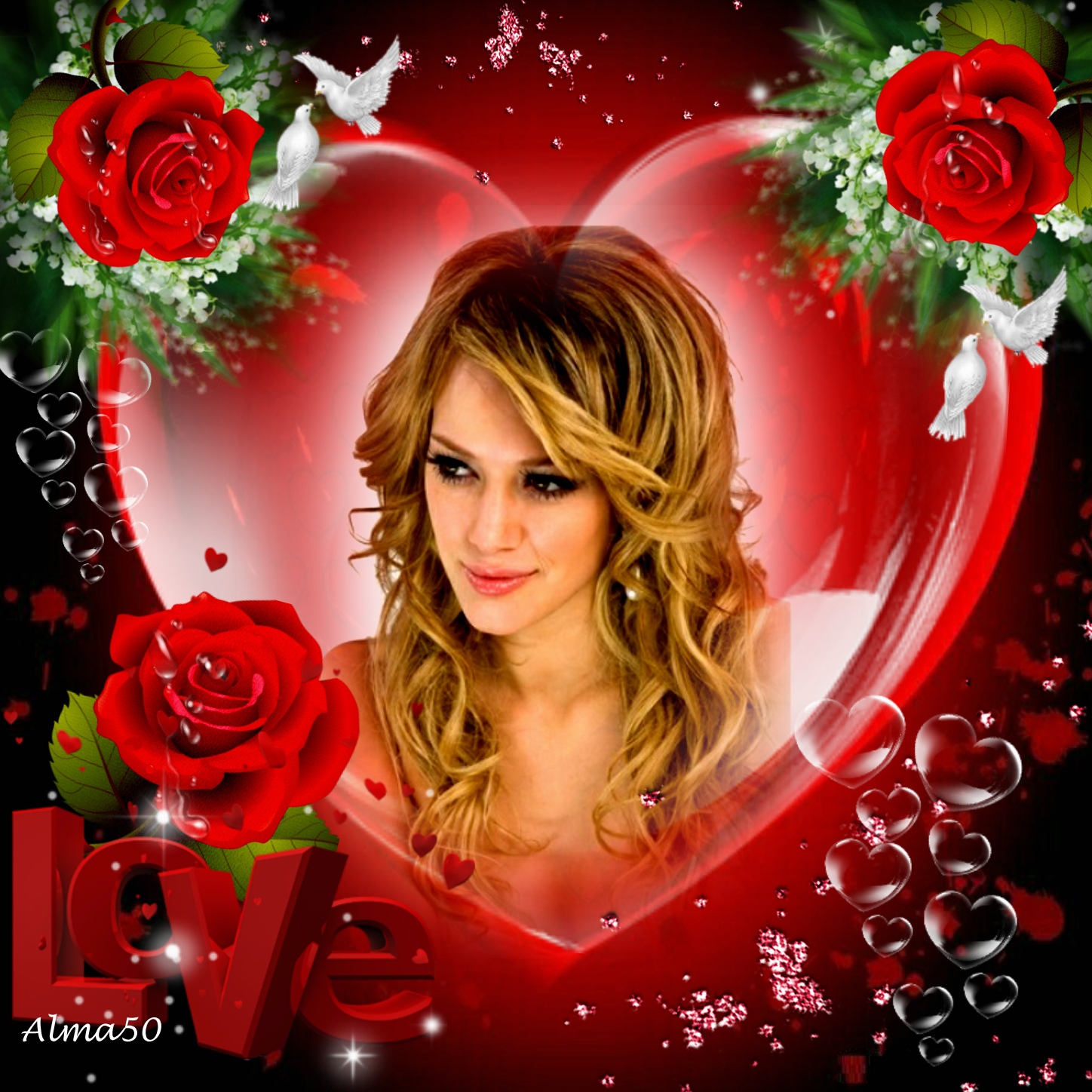 Imikimi Zo - I Love You Frames - My loving Heart Alma50 i Love You